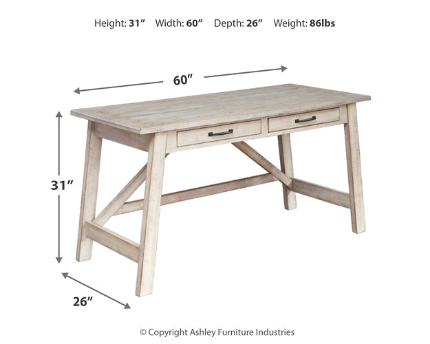 Ashley Express - Carynhurst Home Office Large Leg Desk at Towne & Country Furniture (AL) furniture, home furniture, home decor, sofa, bedding