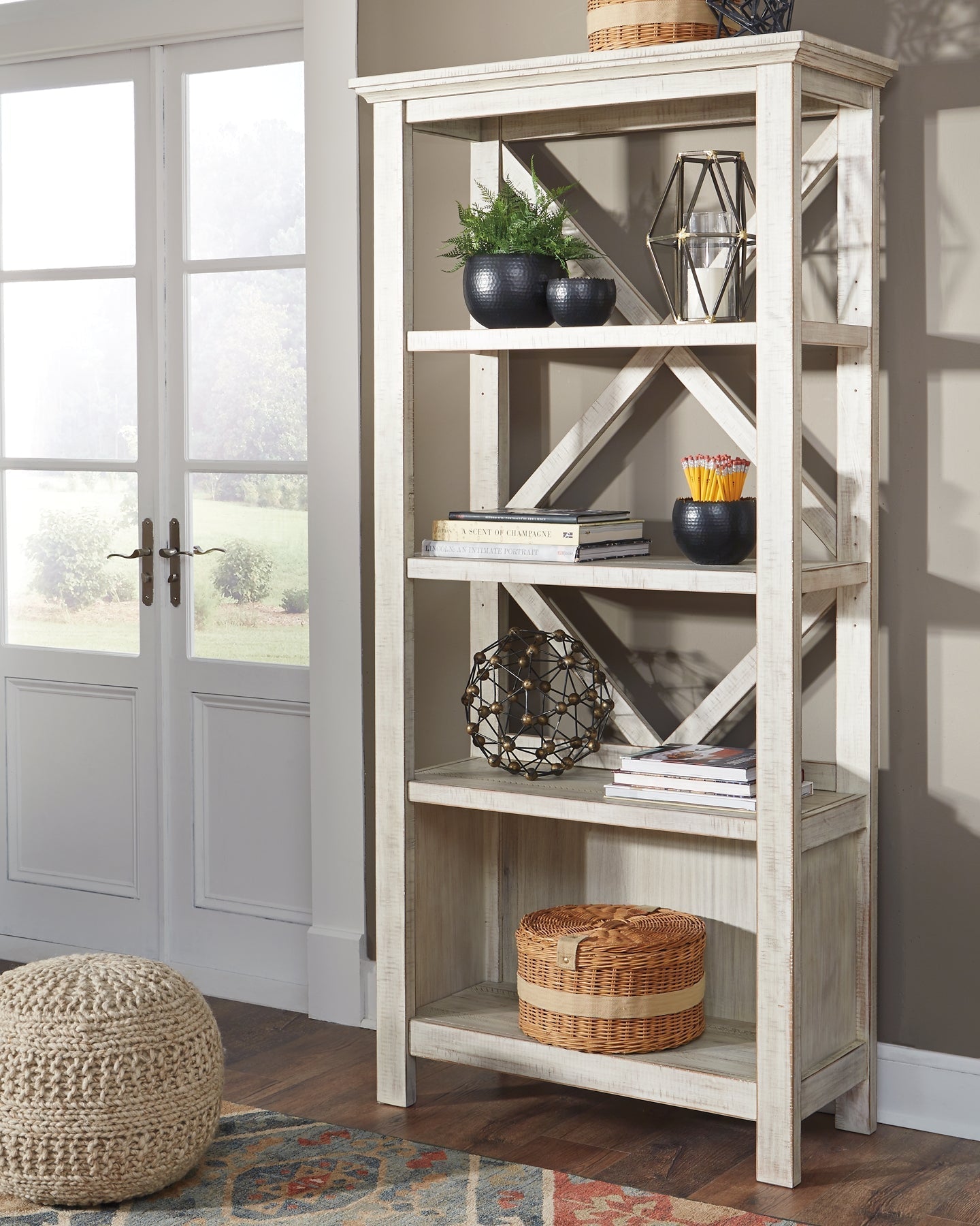 Ashley Express - Carynhurst Large Bookcase at Towne & Country Furniture (AL) furniture, home furniture, home decor, sofa, bedding
