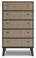 Ashley Express - Charlang Five Drawer Chest at Towne & Country Furniture (AL) furniture, home furniture, home decor, sofa, bedding