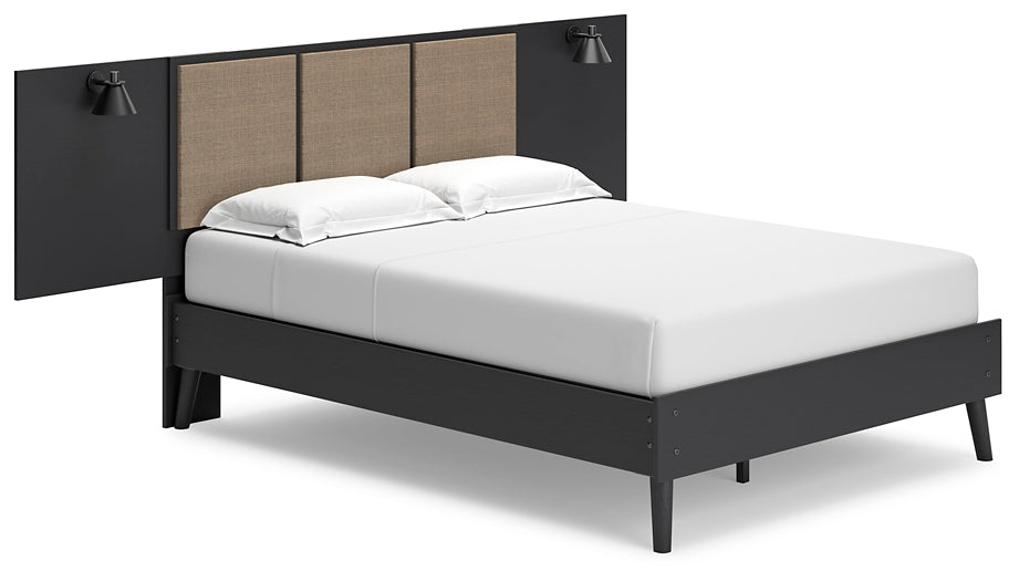Ashley Express - Charlang Full Panel Platform Bed with Dresser, Chest and 2 Nightstands at Towne & Country Furniture (AL) furniture, home furniture, home decor, sofa, bedding
