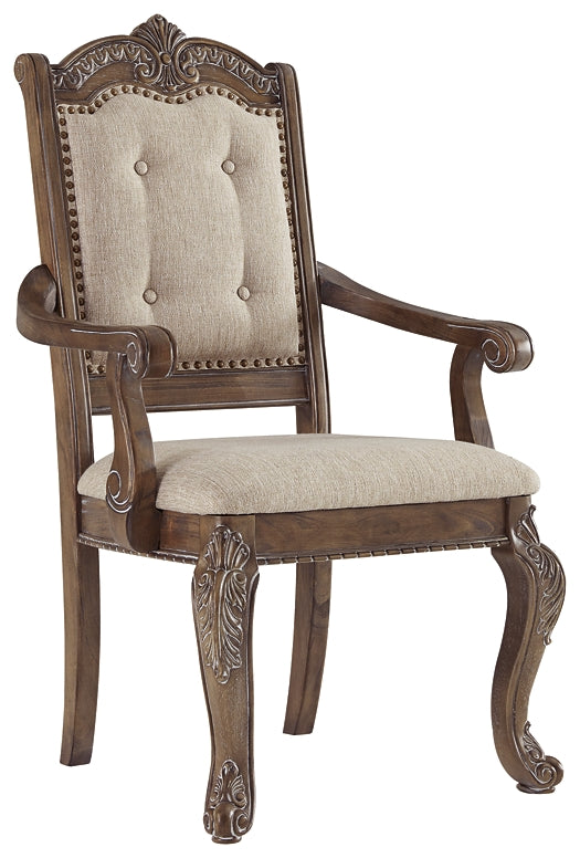Ashley Express - Charmond Dining UPH Arm Chair (2/CN) at Towne & Country Furniture (AL) furniture, home furniture, home decor, sofa, bedding