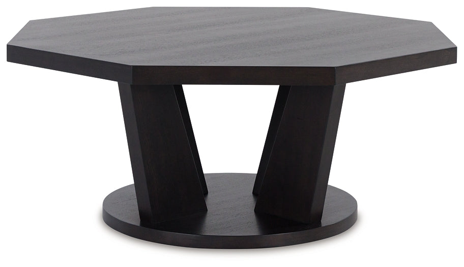 Ashley Express - Chasinfield Octagon Cocktail Table at Towne & Country Furniture (AL) furniture, home furniture, home decor, sofa, bedding