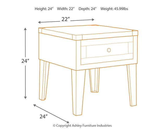 Ashley Express - Chazney Rectangular End Table at Towne & Country Furniture (AL) furniture, home furniture, home decor, sofa, bedding