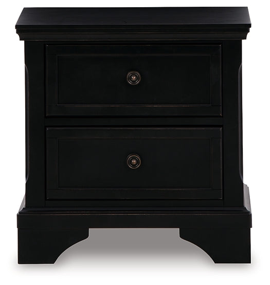 Ashley Express - Chylanta Two Drawer Night Stand at Towne & Country Furniture (AL) furniture, home furniture, home decor, sofa, bedding