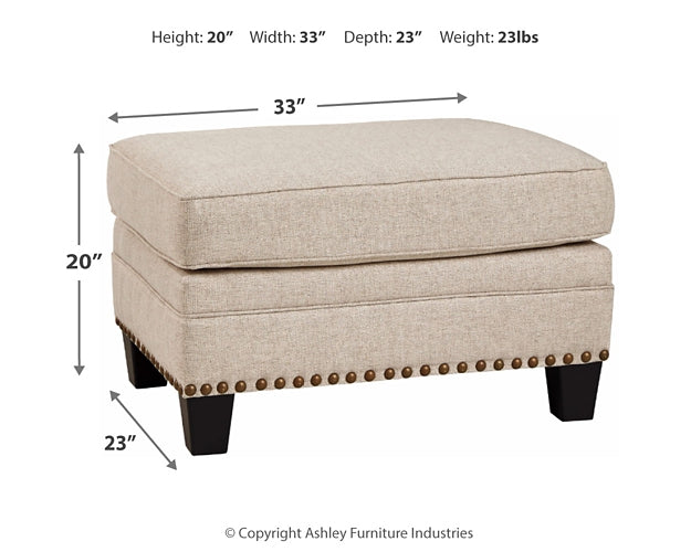 Ashley Express - Claredon Ottoman at Towne & Country Furniture (AL) furniture, home furniture, home decor, sofa, bedding