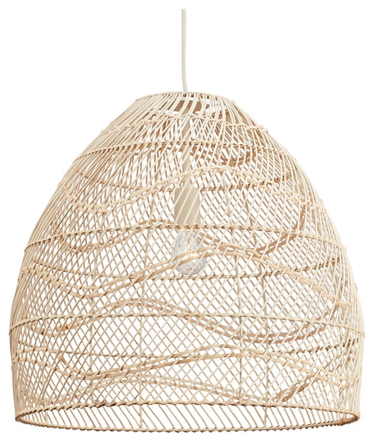 Ashley Express - Coenbell Rattan Pendant Light (1/CN) at Towne & Country Furniture (AL) furniture, home furniture, home decor, sofa, bedding