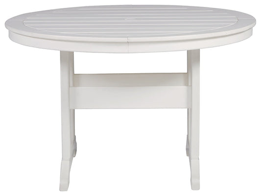 Ashley Express - Crescent Luxe Round Dining Table w/UMB OPT at Towne & Country Furniture (AL) furniture, home furniture, home decor, sofa, bedding