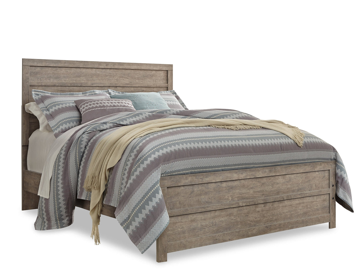 Ashley Express - Culverbach Queen Panel Bed with 2 Nightstands at Towne & Country Furniture (AL) furniture, home furniture, home decor, sofa, bedding