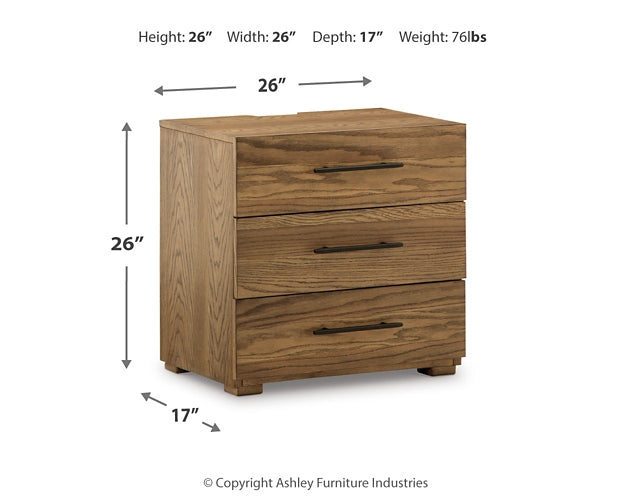 Ashley Express - Dakmore Three Drawer Night Stand at Towne & Country Furniture (AL) furniture, home furniture, home decor, sofa, bedding