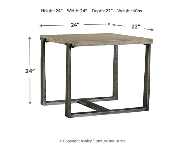 Ashley Express - Dalenville Rectangular End Table at Towne & Country Furniture (AL) furniture, home furniture, home decor, sofa, bedding