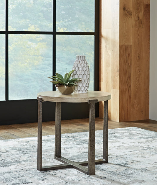 Ashley Express - Dalenville Round End Table at Towne & Country Furniture (AL) furniture, home furniture, home decor, sofa, bedding