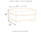 Ashley Express - Darcy Ottoman at Towne & Country Furniture (AL) furniture, home furniture, home decor, sofa, bedding