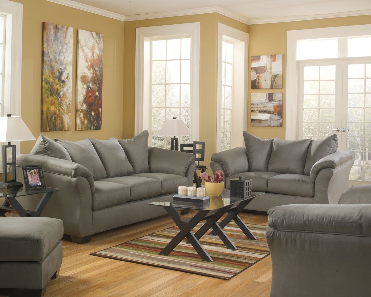 Ashley Express - Darcy Ottoman at Towne & Country Furniture (AL) furniture, home furniture, home decor, sofa, bedding