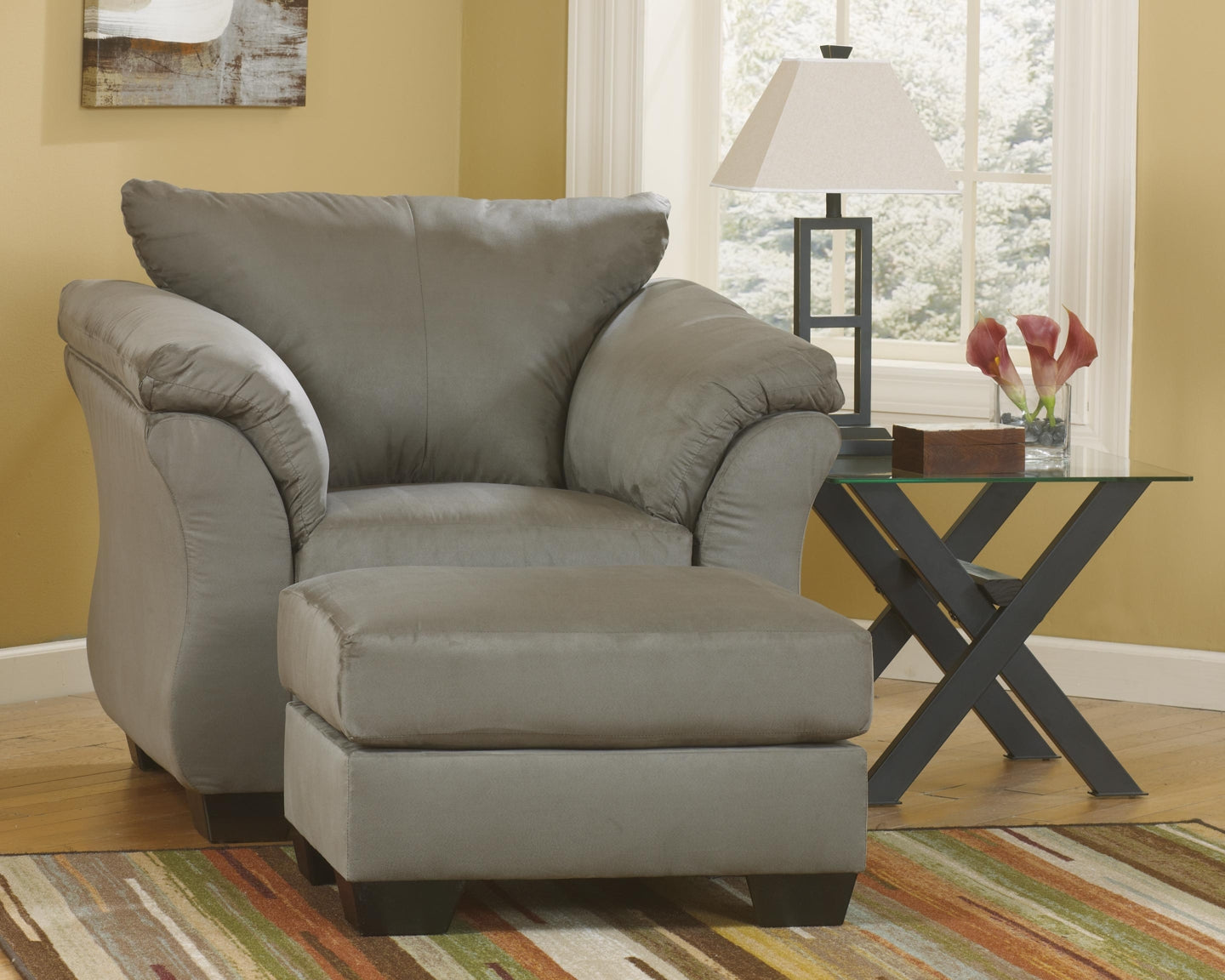 Ashley Express - Darcy Ottoman at Towne & Country Furniture (AL) furniture, home furniture, home decor, sofa, bedding