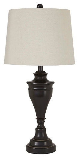 Ashley Express - Darlita Metal Table Lamp (2/CN) at Towne & Country Furniture (AL) furniture, home furniture, home decor, sofa, bedding