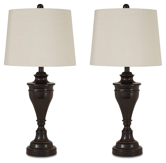Ashley Express - Darlita Metal Table Lamp (2/CN) at Towne & Country Furniture (AL) furniture, home furniture, home decor, sofa, bedding