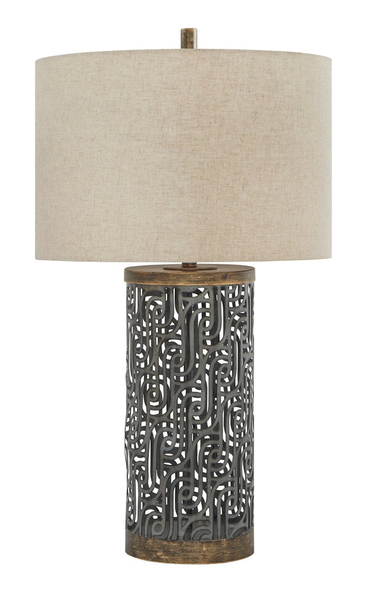 Ashley Express - Dayo Metal Table Lamp (1/CN) at Towne & Country Furniture (AL) furniture, home furniture, home decor, sofa, bedding