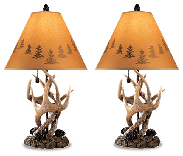 Ashley Express - Derek Poly Table Lamp (2/CN) at Towne & Country Furniture (AL) furniture, home furniture, home decor, sofa, bedding