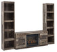 Ashley Express - Derekson 3-Piece Entertainment Center with Electric Fireplace at Towne & Country Furniture (AL) furniture, home furniture, home decor, sofa, bedding