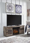 Ashley Express - Derekson TV Stand with Electric Fireplace at Towne & Country Furniture (AL) furniture, home furniture, home decor, sofa, bedding