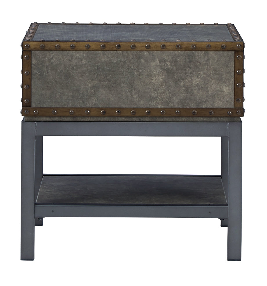 Ashley Express - Derrylin Rectangular End Table at Towne & Country Furniture (AL) furniture, home furniture, home decor, sofa, bedding
