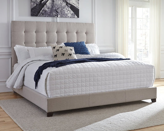 Ashley Express - Dolante Queen Upholstered Bed with Mattress at Towne & Country Furniture (AL) furniture, home furniture, home decor, sofa, bedding