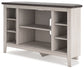 Ashley Express - Dorrinson Corner TV Stand/Fireplace OPT at Towne & Country Furniture (AL) furniture, home furniture, home decor, sofa, bedding