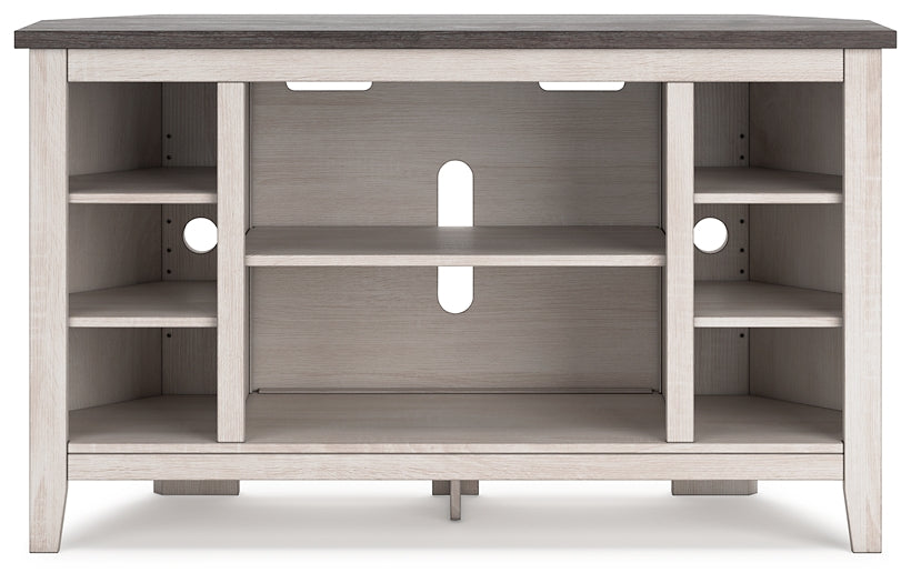 Ashley Express - Dorrinson Corner TV Stand/Fireplace OPT at Towne & Country Furniture (AL) furniture, home furniture, home decor, sofa, bedding