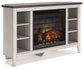 Ashley Express - Dorrinson Corner TV Stand with Electric Fireplace at Towne & Country Furniture (AL) furniture, home furniture, home decor, sofa, bedding