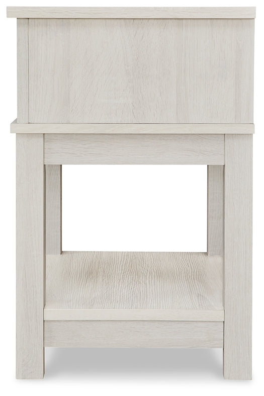 Ashley Express - Dorrinson One Drawer Night Stand at Towne & Country Furniture (AL) furniture, home furniture, home decor, sofa, bedding