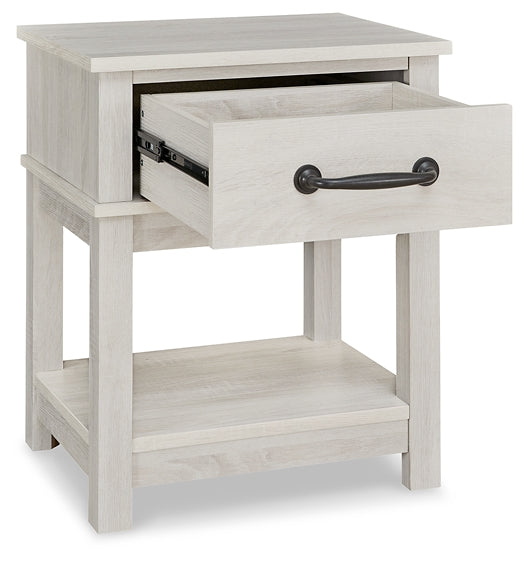Ashley Express - Dorrinson One Drawer Night Stand at Towne & Country Furniture (AL) furniture, home furniture, home decor, sofa, bedding