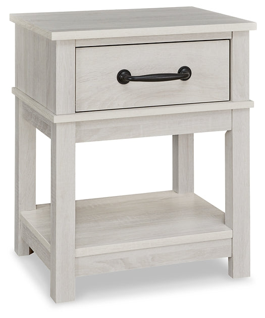 Ashley Express - Dorrinson One Drawer Night Stand at Towne & Country Furniture (AL) furniture, home furniture, home decor, sofa, bedding