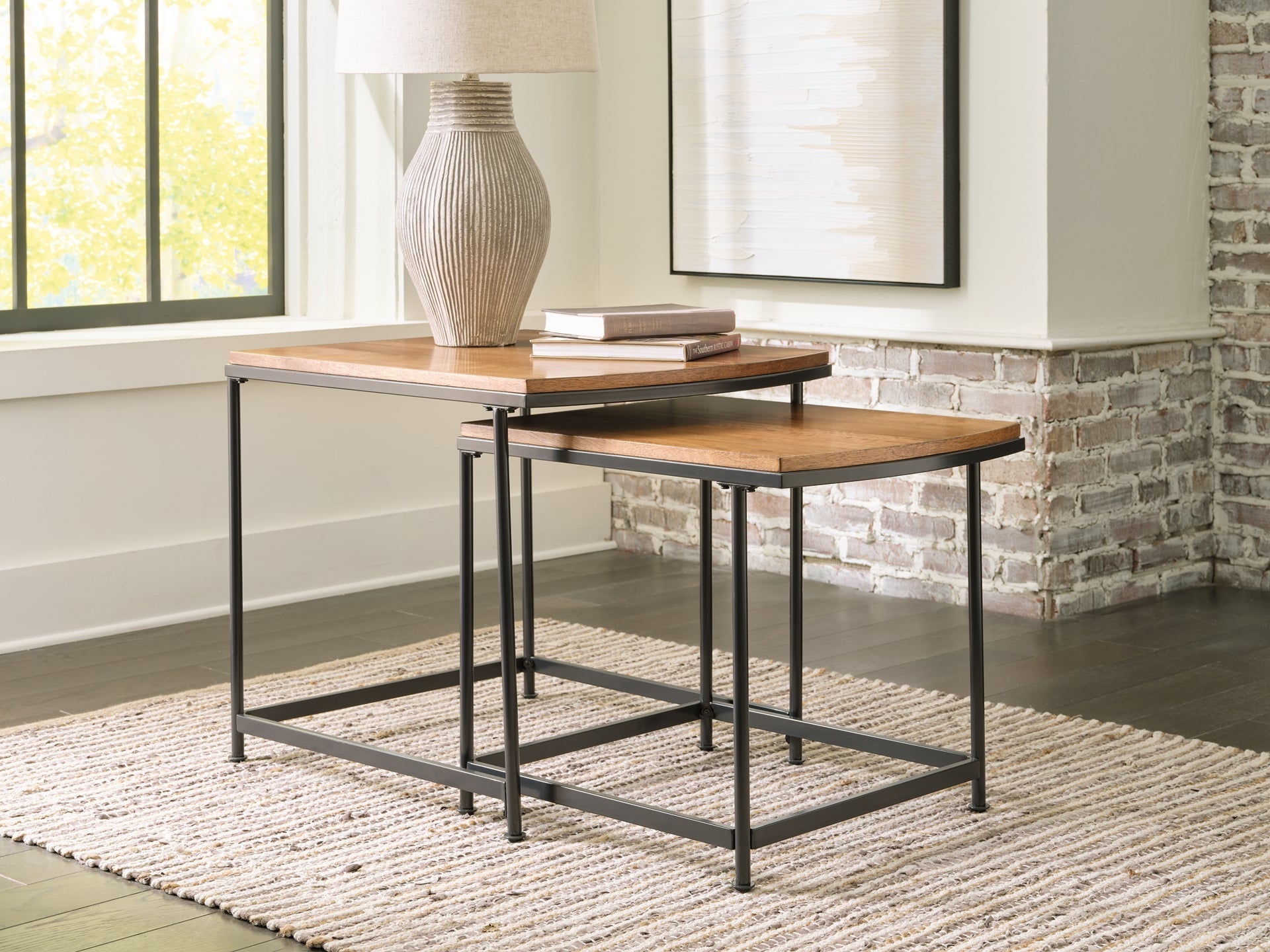 Ashley Express - Drezmoore Nesting End Tables (2/CN) at Towne & Country Furniture (AL) furniture, home furniture, home decor, sofa, bedding