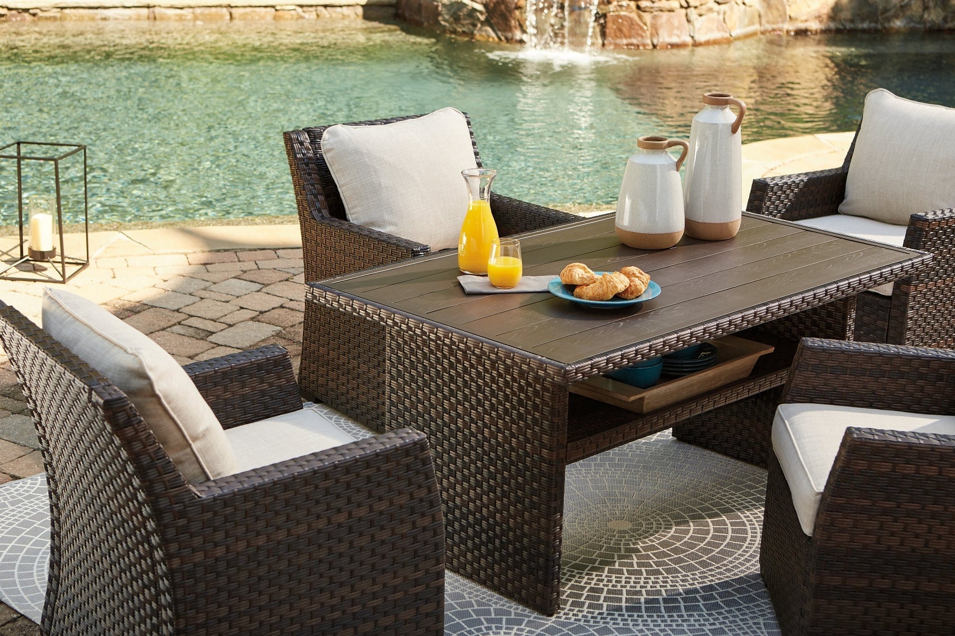 Ashley Express - Easy Isle RECT Multi-Use Table at Towne & Country Furniture (AL) furniture, home furniture, home decor, sofa, bedding