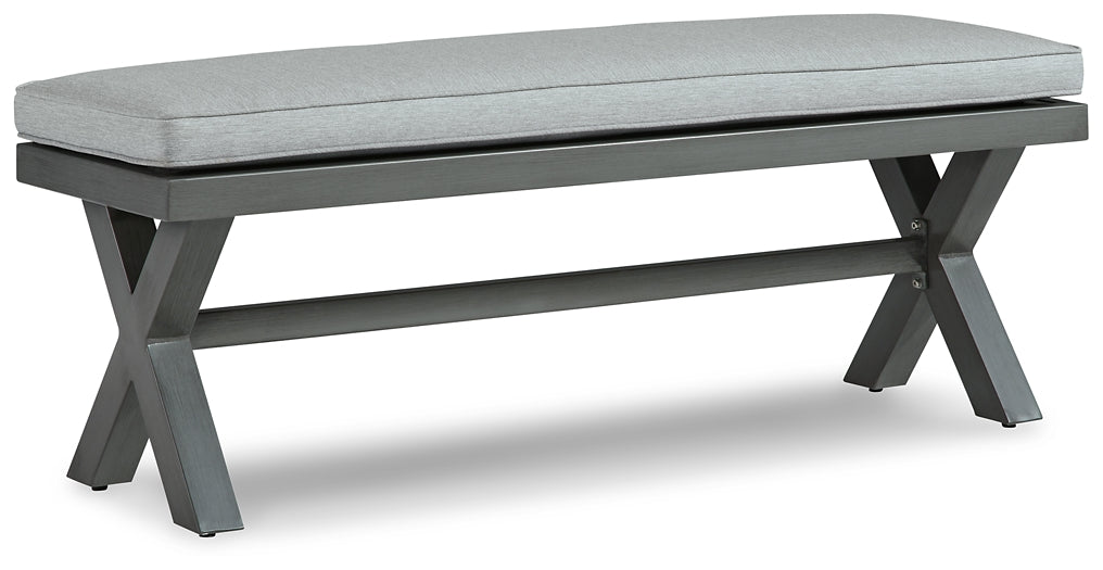 Ashley Express - Elite Park Bench with Cushion at Towne & Country Furniture (AL) furniture, home furniture, home decor, sofa, bedding