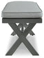 Ashley Express - Elite Park Bench with Cushion at Towne & Country Furniture (AL) furniture, home furniture, home decor, sofa, bedding
