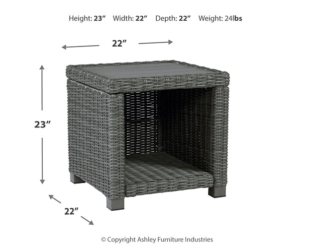 Ashley Express - Elite Park Outdoor Coffee Table with 2 End Tables at Towne & Country Furniture (AL) furniture, home furniture, home decor, sofa, bedding