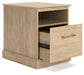 Ashley Express - Elmferd Home Office Desk and Storage at Towne & Country Furniture (AL) furniture, home furniture, home decor, sofa, bedding