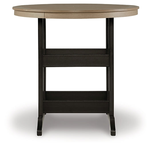 Ashley Express - Fairen Trail Round Bar Table w/UMB OPT at Towne & Country Furniture (AL) furniture, home furniture, home decor, sofa, bedding