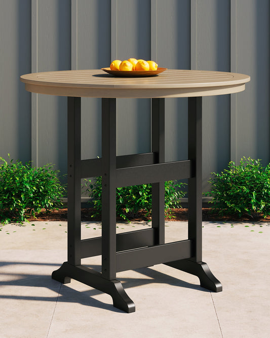Ashley Express - Fairen Trail Round Bar Table w/UMB OPT at Towne & Country Furniture (AL) furniture, home furniture, home decor, sofa, bedding
