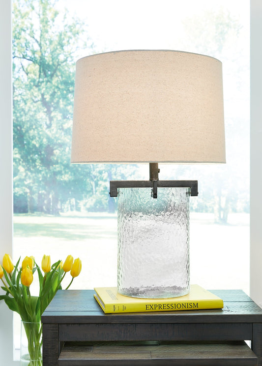 Ashley Express - Fentonley Glass Table Lamp (1/CN) at Towne & Country Furniture (AL) furniture, home furniture, home decor, sofa, bedding