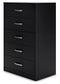 Ashley Express - Finch Five Drawer Chest at Towne & Country Furniture (AL) furniture, home furniture, home decor, sofa, bedding