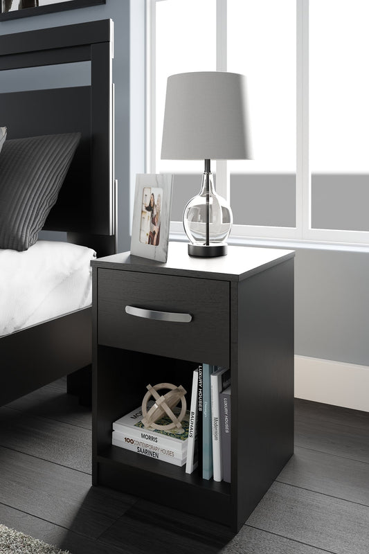 Ashley Express - Finch One Drawer Night Stand at Towne & Country Furniture (AL) furniture, home furniture, home decor, sofa, bedding