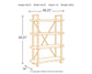 Ashley Express - Forestmin Bookcase at Towne & Country Furniture (AL) furniture, home furniture, home decor, sofa, bedding