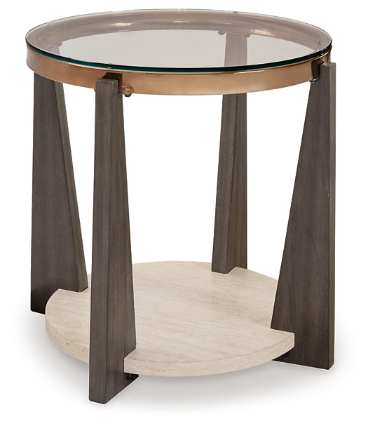 Ashley Express - Frazwa Round End Table at Towne & Country Furniture (AL) furniture, home furniture, home decor, sofa, bedding