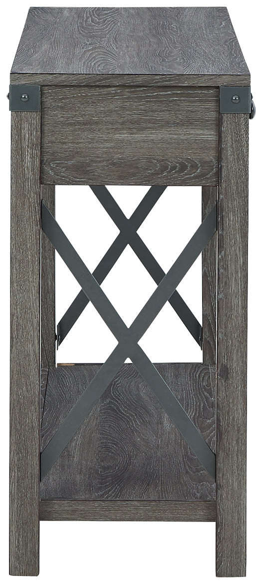 Ashley Express - Freedan Console Sofa Table at Towne & Country Furniture (AL) furniture, home furniture, home decor, sofa, bedding