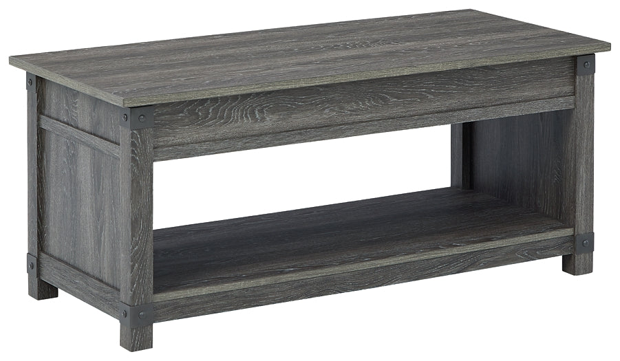 Ashley Express - Freedan Rect Lift Top Cocktail Table at Towne & Country Furniture (AL) furniture, home furniture, home decor, sofa, bedding
