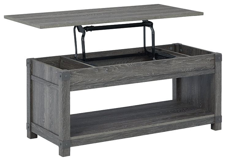 Ashley Express - Freedan Rect Lift Top Cocktail Table at Towne & Country Furniture (AL) furniture, home furniture, home decor, sofa, bedding