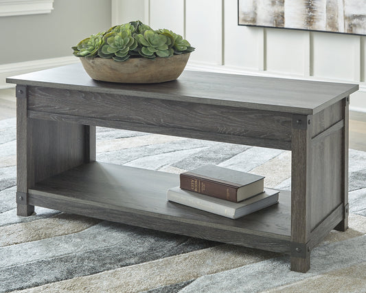 Ashley Express - Freedan Rect Lift Top Cocktail Table at Towne & Country Furniture (AL) furniture, home furniture, home decor, sofa, bedding