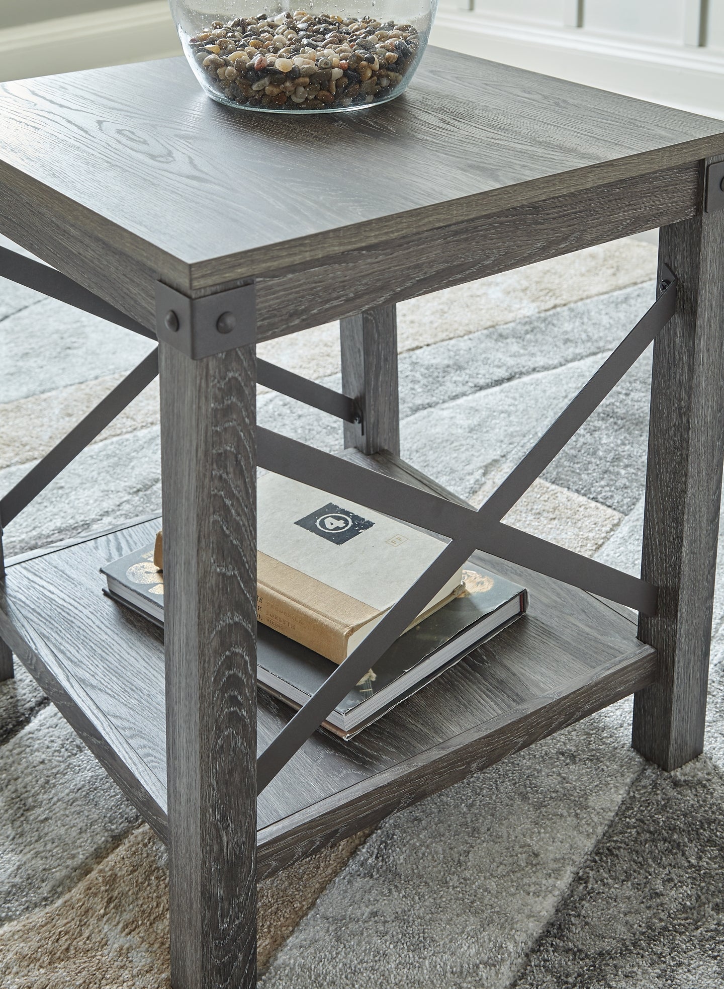 Ashley Express - Freedan Square End Table at Towne & Country Furniture (AL) furniture, home furniture, home decor, sofa, bedding